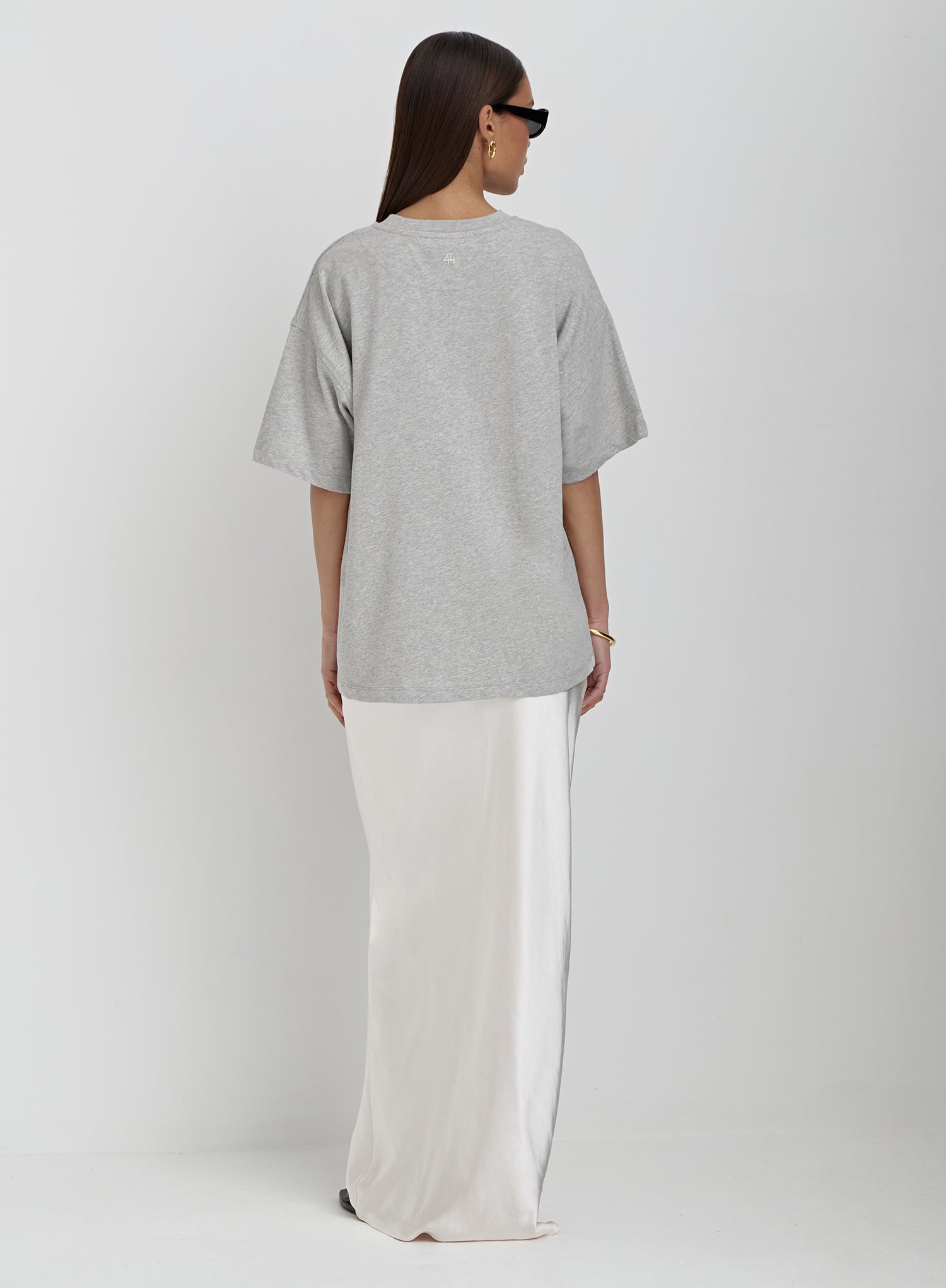 Grey Soleil Embroidered T-Shirt